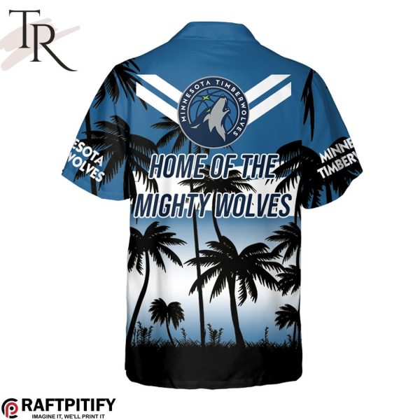 Minnesota Timberwolves Home Of The Mighty Wolves Hawaiian Shirt