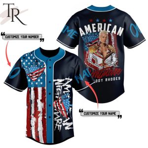 American Nightmare Cody Rhodes Custom Baseball Jersey