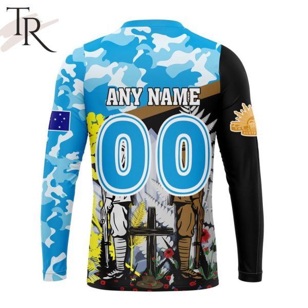 NRL Gold Coast Titans Personalized ANZAC Day Design Hoodie