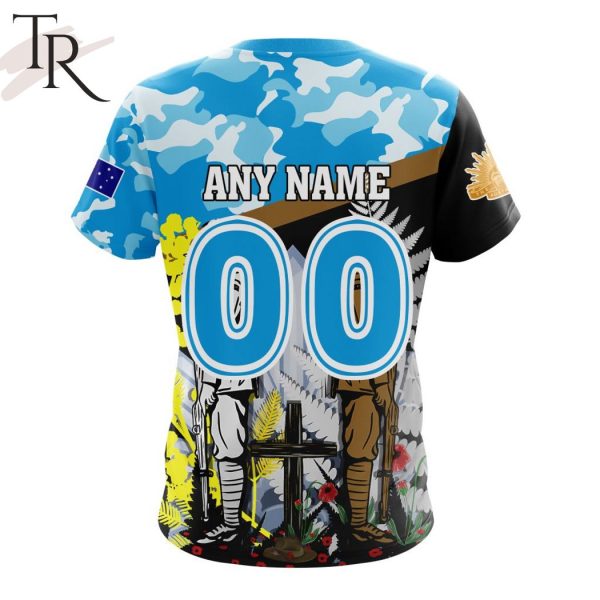 NRL Gold Coast Titans Personalized ANZAC Day Design Hoodie