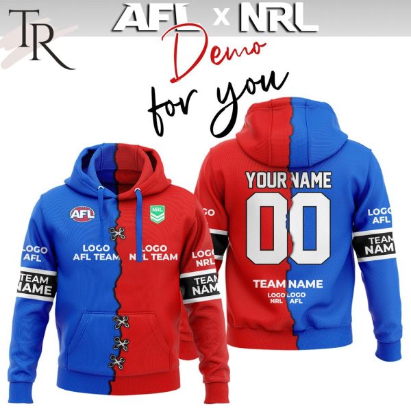 AFL x NRL Special Design Collection Select Any 2 Teams to Mix and Match! Hoodie