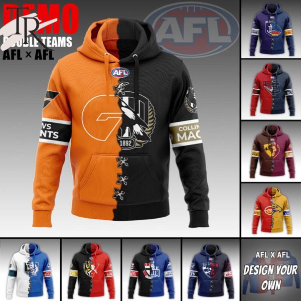 Mix 2 AFL Teams Select Any 2 Teams to Mix and Match! Hoodie