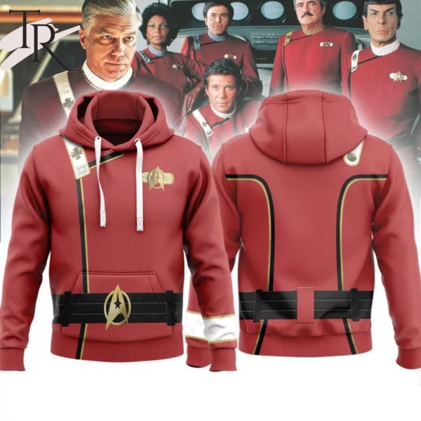 Star Trek Wrath of Khan Starfleet Red Hoodie
