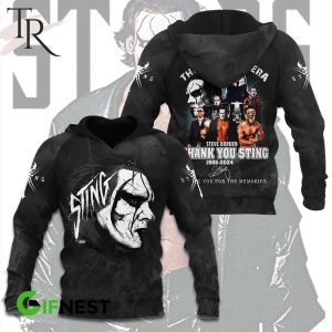 The End Of An Era Steve Borden Thank You Sting 1985-2024 Thank You For The Memories Hoodie