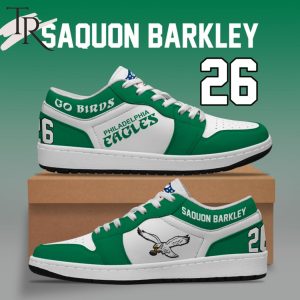 Limited Edition Philadelphia Eagles Saquon Barkley Kelly Green Air Jordan 1, Hightop