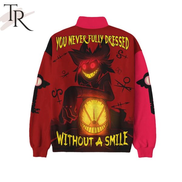 A24 Hazbin Hotel Alastor You Never Fully Dressed Without A Smile Half Zip Sweatshirt