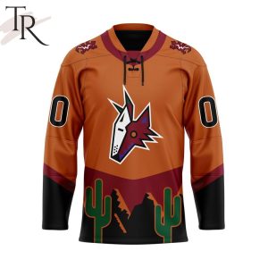 NHL Arizona Coyotes Personalized Reverse Retro Hockey Jersey