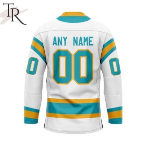 NHL San Jose Sharks Personalized Reverse Retro Hockey Jersey