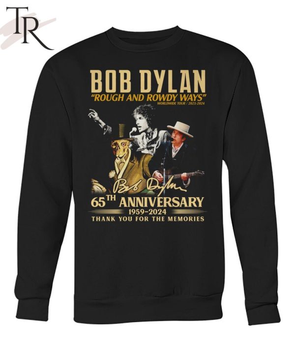 Bob Dylan Rough and Rowdy Ways Worldwide Tour 2021-2024 T-Shirt