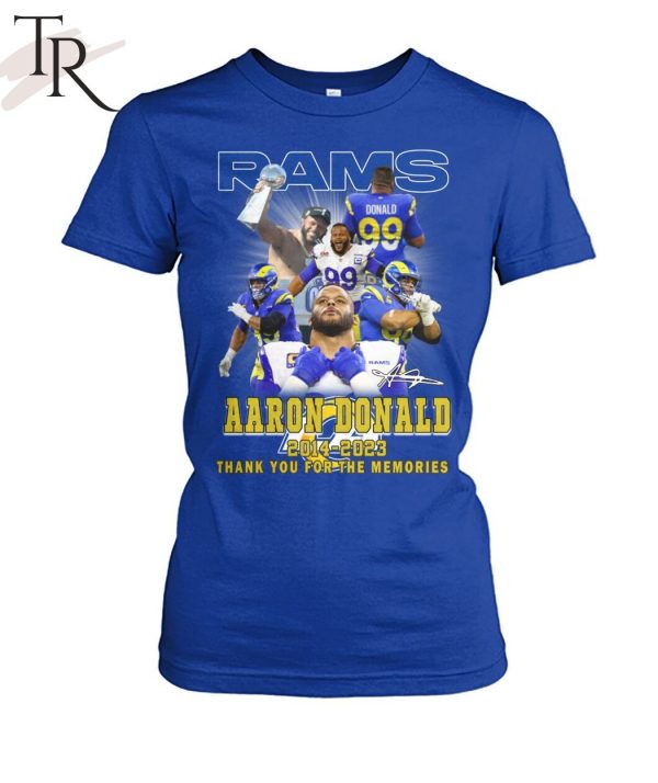Rams Aaron Donald 2014-2023 Thank You For The Memories T-Shirt