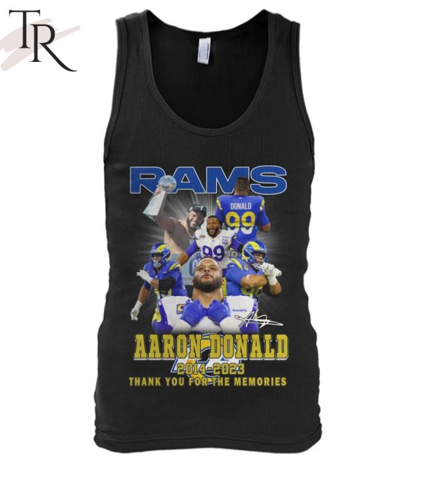 Rams Aaron Donald 2014-2023 Thank You For The Memories T-Shirt