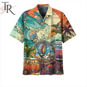 PREMIUM Grateful Dead Combo Hawaiian Shirt And Flip Flop