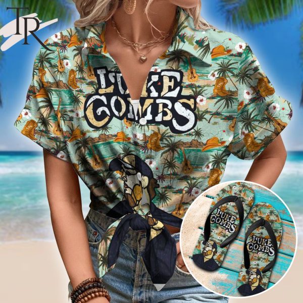 PREMIUM Luke Gombes Combo Hawaiian Shirt And Flip Flop