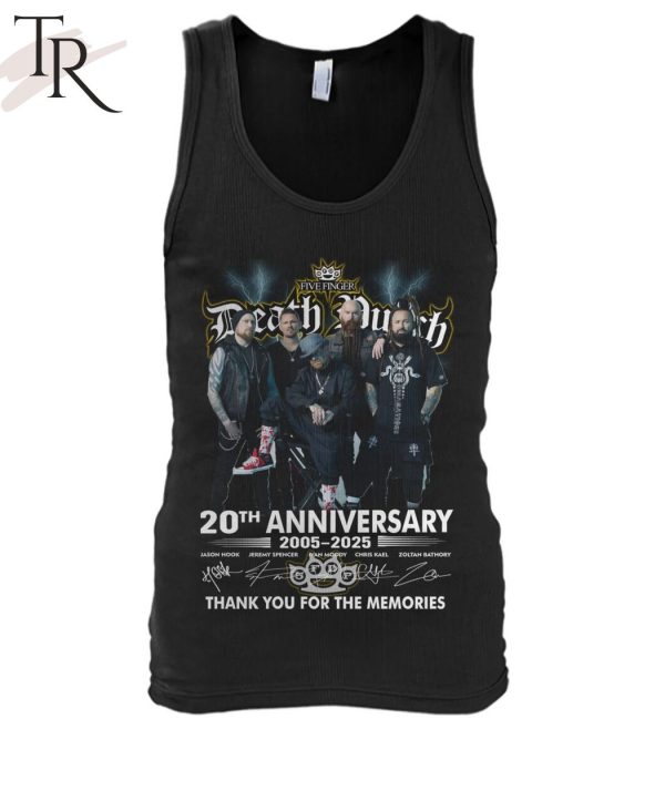 Five Finger Death Punch 20th Anniversary 2005-2025 Thank You For The Memories T-Shirt