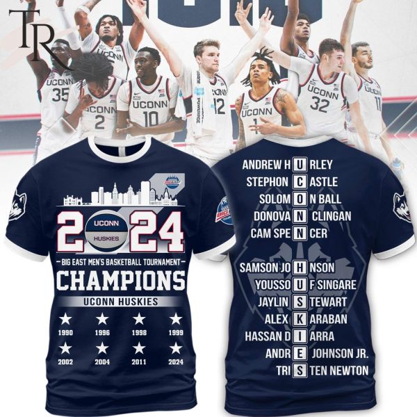 2024 Big East Men’s Basketball Tournament Champions Uconn Huskies Hoodie
