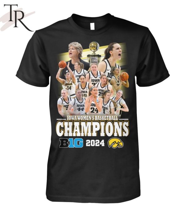 Iowa Women’s Basketball Champions B1G 2024 T-Shirt