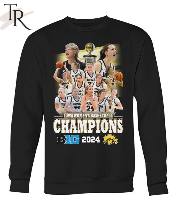 Iowa Women’s Basketball Champions B1G 2024 T-Shirt
