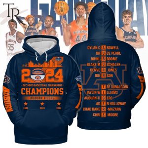 2024 SEC Men’s Basketball Tournament Champions Auburn Tigers Hoodie
