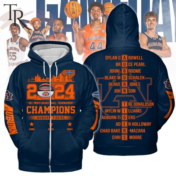 2024 SEC Men’s Basketball Tournament Champions Auburn Tigers Hoodie