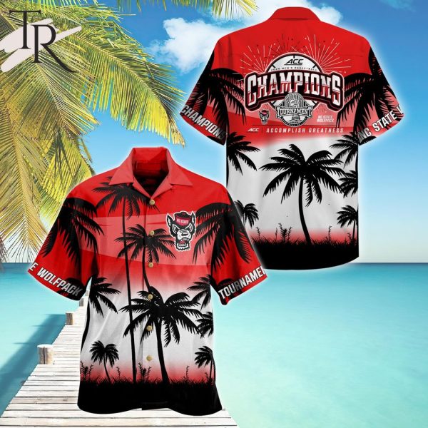NC State Wolfpack 2024 ACC Men’s Basketball Conference Tournament Champion Hawaiian Shirt