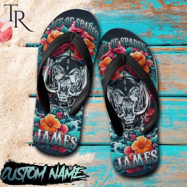 Custom Name Motorhead Ace Of Spades Flip Flop