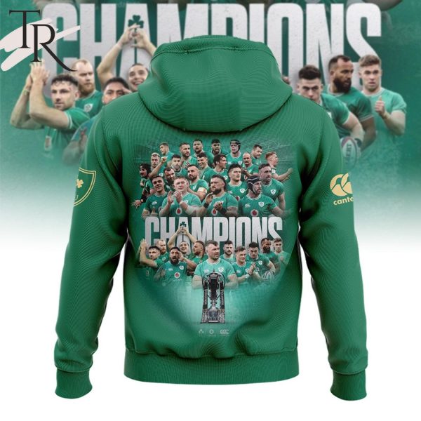 Six Nation 2024 Ireland Rugby Champions Hoodie