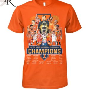 2024 Big Ten Men’s Basketball Tournament Champions Illinois Fighting Illini T-Shirt