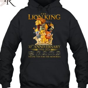 The Lion King 30th Anniversary 1994-2024 Thank You For The Memories T-Shirt