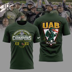 American Athletic Conference UAB Blazers Men’s Basketball Champions 2024 Hoodie