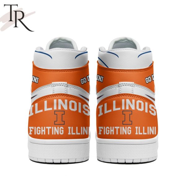Illinois Fighting Illini Go Illini Air Jordan 1, Hightop