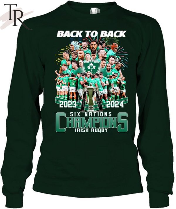 2024 Back To Back Six Nations Champions Irish Rugby T-Shirt