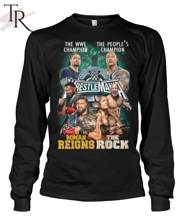 The WWE Champion Roman Reigns And The People’s Champion The Rock T-Shirt