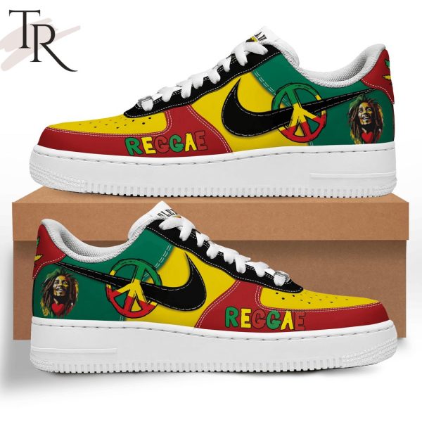 Bob Marley Reggae Air Force 1 Sneakers
