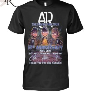 AJR The Maybe Man Tour 19th Anniversary 2005-2024 Thank You For The Memories T-Shirt
