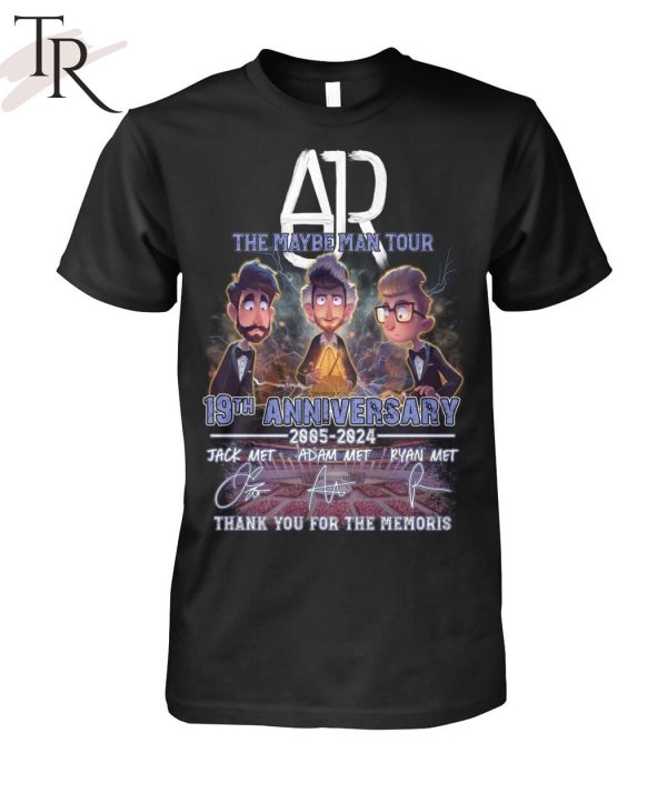 AJR The Maybe Man Tour 19th Anniversary 2005-2024 Thank You For The Memories T-Shirt