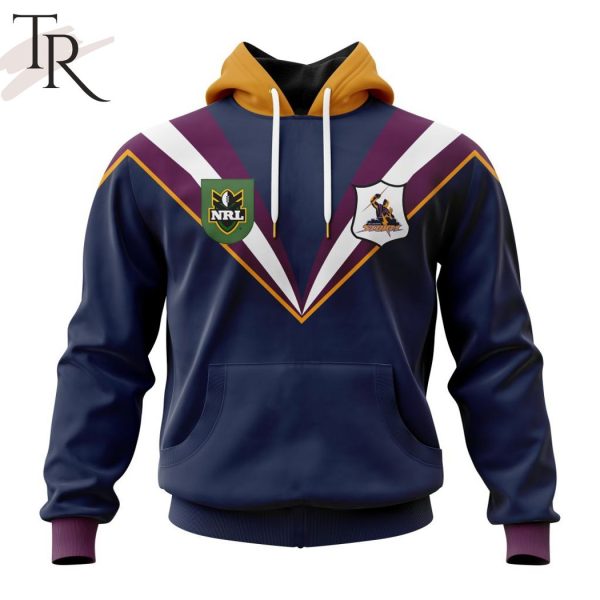 NRL Melbourne Storm Personalized Retro 1998 Kits Hoodie