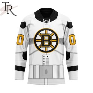 NHL Boston Bruins Personalized Star Wars Stormtrooper Hockey Jersey