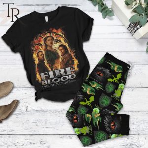 Fire And Blood House Of The Dragon Pajamas Set