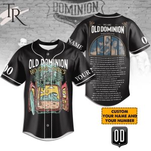 Old Dominion No Bad Vibes Tour Custom Baseball Jersey