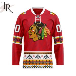 Personalized NHL Chicago Blackhawks Native Hockey Jersey Design 2024