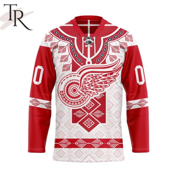Personalized NHL Detroit Red Wings Native Hockey Jersey Design 2024
