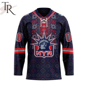 Personalized NHL New York Rangers Native Hockey Jersey Design 2024