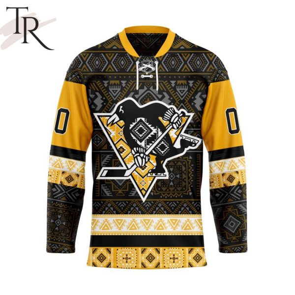 Personalized NHL Pittsburgh Penguins Native Hockey Jersey Design 2024
