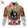 AFL Carlton Football Club Special ANZAC Day Design Lest We Forget Hoodie