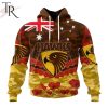 AFL Melbourne Football Club Special ANZAC Day Design Lest We Forget Hoodie