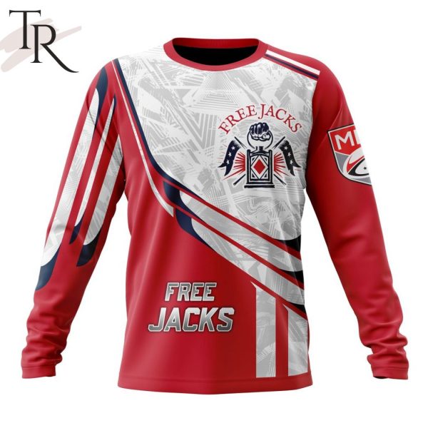 MLR New England Free Jacks Special Design Concept Kits Hoodie