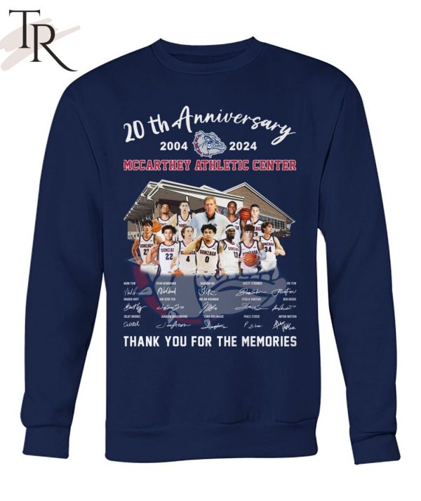 20th Anniversary 2004-2024 Mccarthey Athletic Center Thank You For The Memories T-Shirt