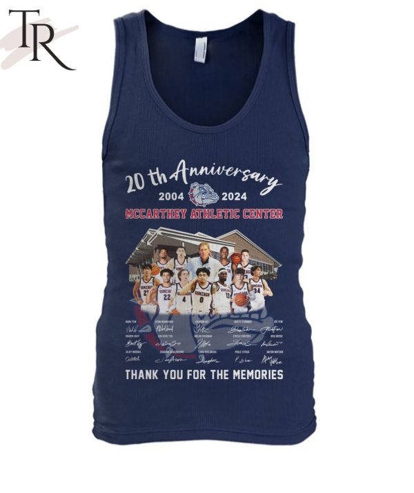20th Anniversary 2004-2024 Mccarthey Athletic Center Thank You For The Memories T-Shirt