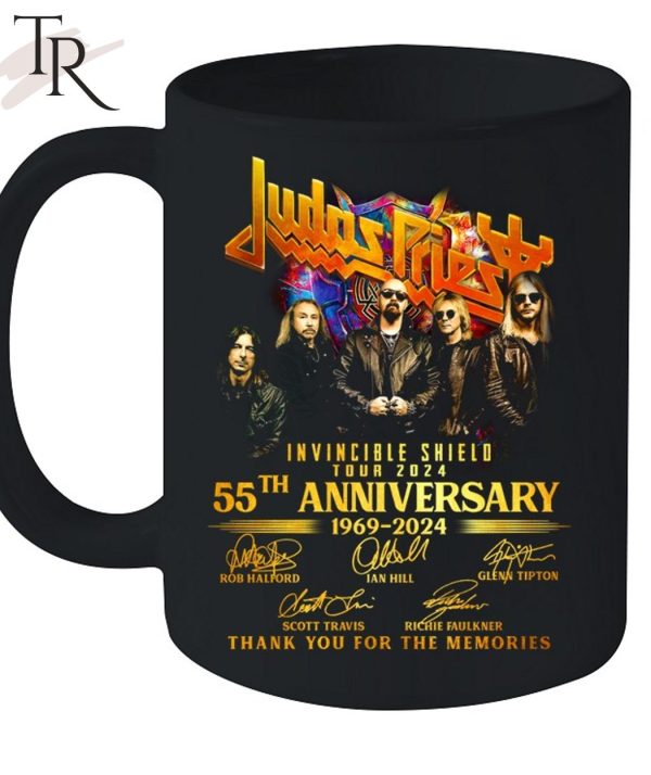Judas Priest Invincible Shield Tour 2024 55th Anniversary 1969-2024 Thank You For The Memories T-Shirt