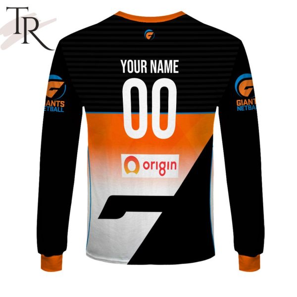 Personalized Netball Giants Jersey Style Hoodie